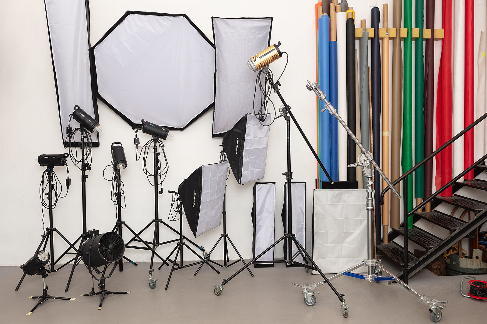 Zázemí fotoateliéru studio96 v Praze